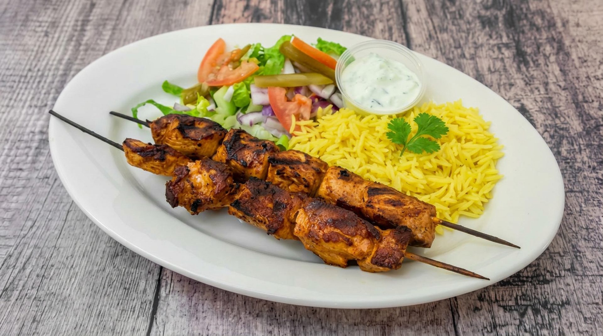 A plate at Shawarma Hut